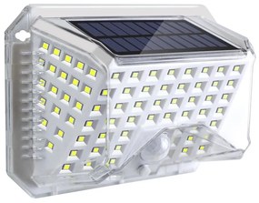 Brilagi-LED соларен стенен сензор WALLIE LED/4W/5,5V сребрист