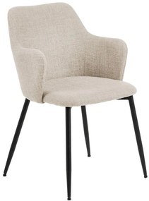 Кремави тапицирани трапезни столове в комплект 2 бр. Ilsa – Actona