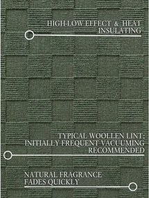 Тъмнозелена ръчно изработена вълнена пътека 80x200 cm Scala – Villeroy&amp;Boch