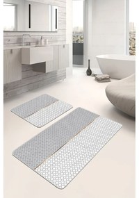 Сиви килими за баня в комплект 2 бр. 60x100 cm – Mila Home