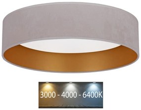 Brilagi - LED Плафон VELVET LED/24W/230V 3000/4000/6400K кремав/златист