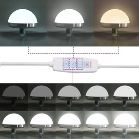 Sonata H Комплект с 2 части тоалетка с LED от инженерна дървесина с цвят Artisan Oak