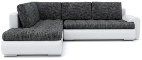 Ъглов разтегателен диван TONIO V, 230x75x200, lawa 17/soft 17, лява