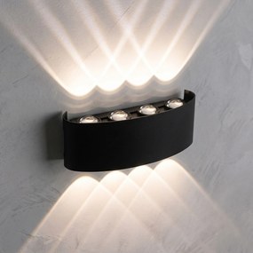 Фасадна лампа Аплик LED JNH041-8G Black