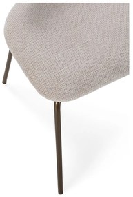 Бежов/в естествен цвят тапициран трапезен стол Olimpia – MOME