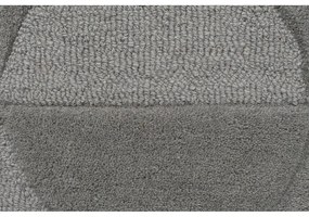 Кръгъл килим от сива вълна ø 160 cm Gigi - Flair Rugs