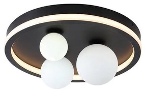 Searchlight 73380BK - LED таванно осветително тяло TRIDENT LED/20W/230V Ø 40 см