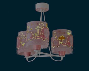 Полилей Ango Little Elephant три светлини-розов