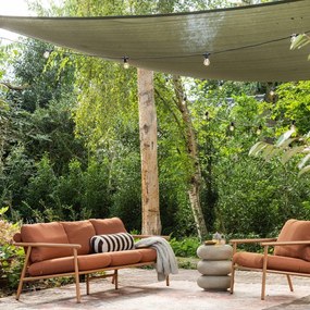 Кръгла градинска масичка от декор от камък ø 40 cm Laurel – WOOOD