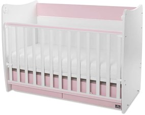 LORELLI Classic Легло 60/120см. MATRIX БЯЛО/ORCHID PINK