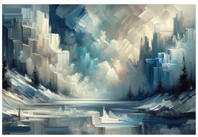 Тапет – Импресионистичен зимен пейзаж