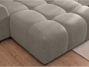 Кафяво-сив ъглов диван (ляв ъгъл) Albane – Ropez