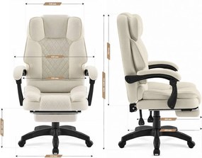 Ергономичен офис стол HC-1031 Ecru