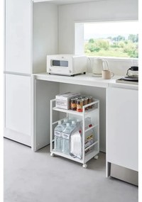 Бял метален подвижен стелаж 42x60 cm Tower – YAMAZAKI