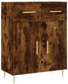 827969 vidaXL Сайдборд, опушен дъб, 69,5x34x90 см, инженерно дърво
