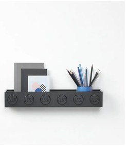 Детски черен стенен рафт Sleek - LEGO®