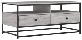 835287 vidaXL Кафе маса, сив сонома, 100x51x45 см, инженерно дърво