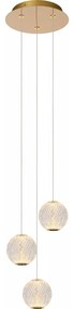 Lucide 13499/13/60 - LED Димируем пендел CINTRA 3xLED/4,7W/230V златист