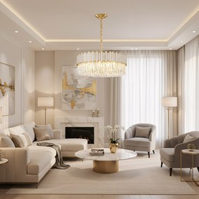 Лампа APP1747-8CP 60 cm Gold