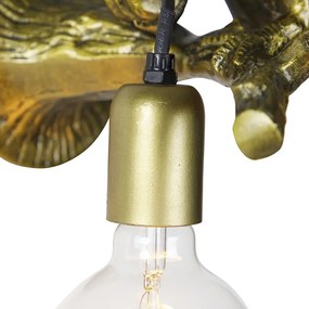 Винтидж стенна лампа месинг - Animal Toucan