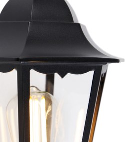 Външна стенна лампа черна с датчик за движение - Havana IP44