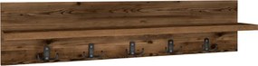 Меламинов стенен закачалка Kery в цвят опушен орех 80x11x18см.