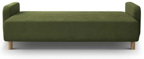 Зелен разтегателен диван с място за съхранение 231 cm Elen – Micadoni