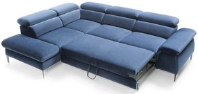 Ъглов диван Seattle-Blue Dark-Left