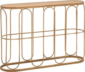 Ратанова конзолна маса в естествен цвят 32x110 cm Samui – Mauro Ferretti