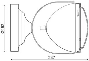 Аплик за стена Marvis-Bronze