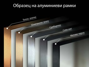 LED огледало в рамка за баня M1
