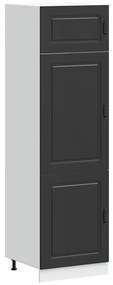 853628 vidaXL Кухненски шкаф, Kalmar, черен, инженерно дърво