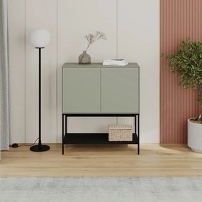 Зелено-черно шкафче 80x90x40 cm Amira – Marckeric