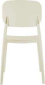 Кремав пластмасов трапезен стол Cheer – Leitmotiv