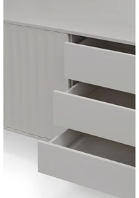 Сив нисък скрин 211x80 cm Sierra – Teulat