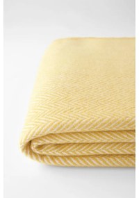Меденожълто одеяло със съдържание на памук , 140 x 180 cm Skyline - Euromant