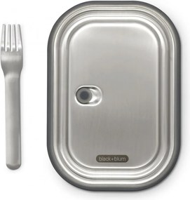 Кутия за храна Black+Blum BAM-SS-L005, 1 л, Правоъгълна, Подходяща за фурна, Без BPA, Неръждаема стомана, Син