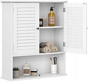 Висящ шкаф за баня от MDF 60 x 70 x 20 cm