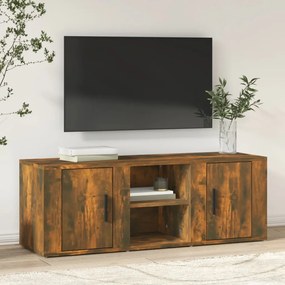 819433 vidaXL ТВ шкаф, опушен дъб, 100x31,5x35 см, инженерно дърво