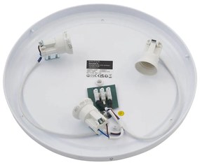 Ориенталска ратанова таванна лампа с черна рамка 40см - Tremmo