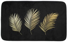 Черно-златист килим за баня 45x75 cm Orbella – douceur d'intérieur