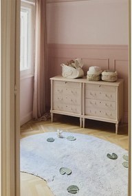 Светлорозова текстилна детска кошница за играчки 30x20x20 cm Swan Rose – Lorena Canals