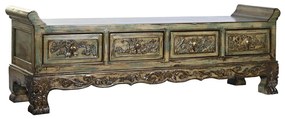 Табуретка DKD Home Decor Многоцветен Бряст (179 x 43 x 58 cm)