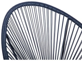 Син градински стол от изкуствен ратан Avocado - Bonami Selection