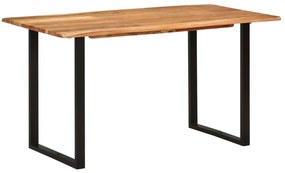 286474 vidaXL Трапезна маса, 140x70x76 см, акациево дърво масив