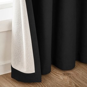 Черни затъмняващи пердета в комплект от 2 бр. 168x229 cm Wilson – Catherine Lansfield