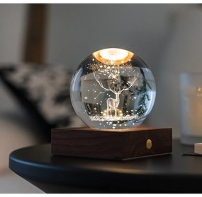 Тъмнокафява светлинна декорация с USB Amber – Gingko