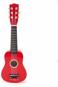 Дървена играчка - Китара червена &quot;Guitar 21&quot; Red - Viga Toys