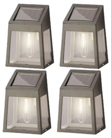 Аплик за стена Lumineo 898174 Слънчев LED Светлина 4 броя 5 Lm