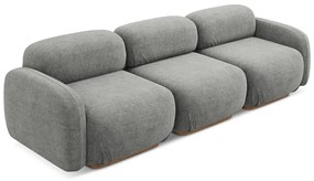 Сив модулен диван от букле 270 cm Ailani – Makamii